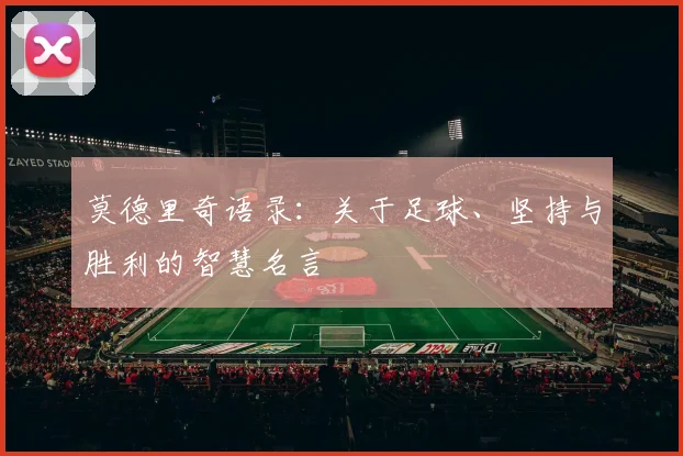 莫德里奇语录：关于足球、坚持与胜利的智慧名言